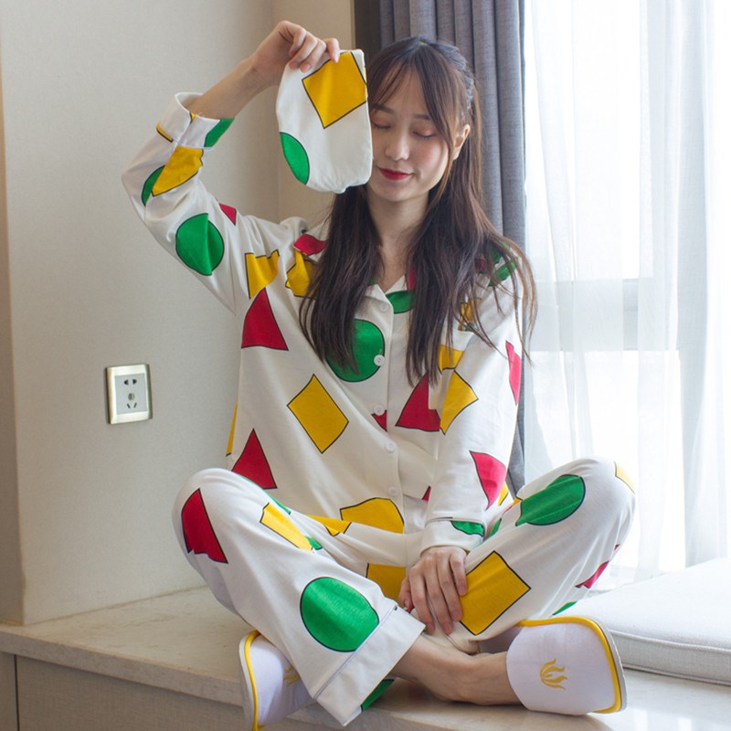 卡通幾何睡衣 居家服