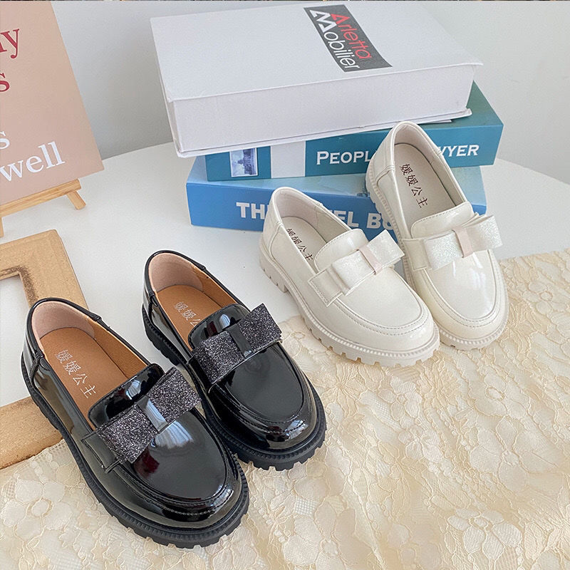 【春款新品】超百搭的女童蝴蝶樂福鞋