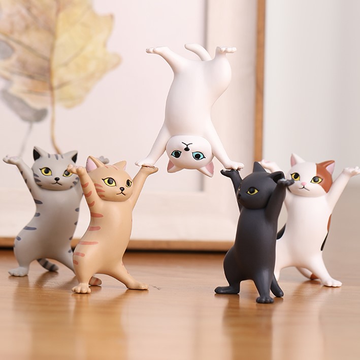猫猫筆架  超可愛的舉筆的猫