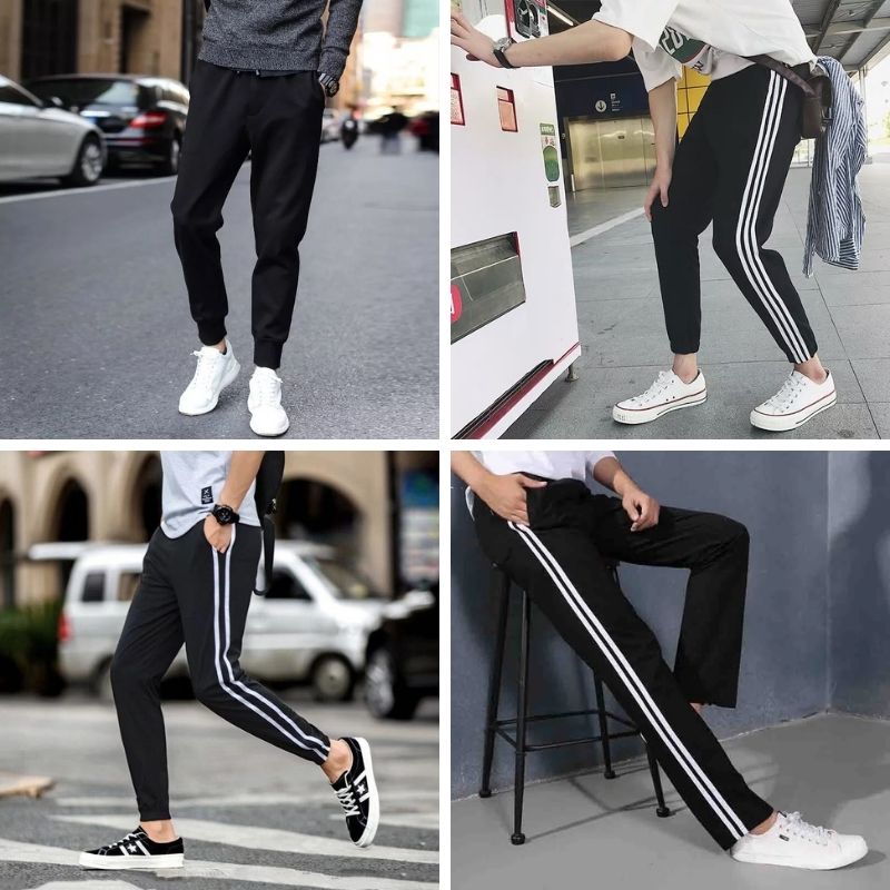 2021 new style men's solid color harem pants
